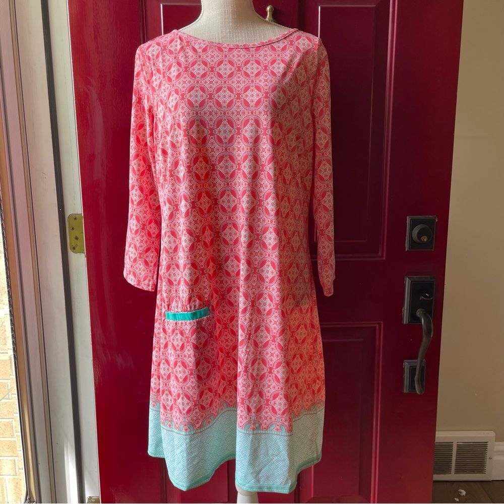 Cabana Life Shift Women's Dress Coral Tides (Size XL) - Picture 8 of 15
